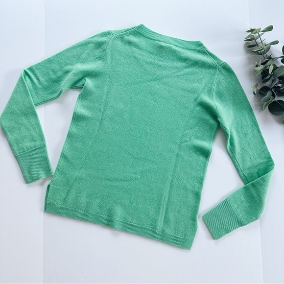 J.Crew Cashmere Classic Green Crew Neck Sweater - Picture 7 of 7